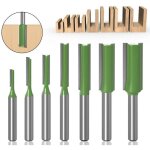 Fraise � m�che droite en carbure de tungst�ne, tige simple � double cannelure, pour le bois, 6mm, 1 pi�ce ...