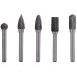 Fraise pour perceuse 5 fraises en acier au tungst�ne meulage fraise 6mm tige 10mm t�te fraise rotative ...