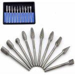 Soekavia - fraises rotatives en carbure de tungstne - set de 10pcs pour outils rotatifs dremel, meuleuse ...