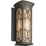 Franceasi - lanterne murale extrieure moyenne  1 ampoule bronze antique ip44, e27 - elstead
