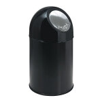 Certeo - frankel kaiserkraft, poubelle  poussoir, acier, capacit 30 l