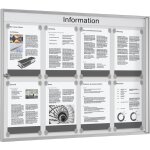 Certeo - frankel kaiserkraft, vitrine conomique, blanc gris, format