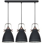 Franklin - suspension industrielle et rétro graphite, cuivre rouge 3 lumière avec abat - jour graphite, ... Franklin - suspension industrielle et rétro graphite, cuivre rouge 3 lumière avec abat - jour graphite, ...