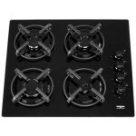 Frionor - table verre noir 4 feux gaz 59x42x4, 7cm Frionor - table verre noir 4 feux gaz 59x42x4, 7cm