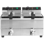 Friteuse 2 x 13 l avec vidange