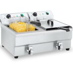 Double friteuse électrique - royal catering - 1. 2 x 16 l au total / 2 x 12 l d?huile - puissance : 2 ... Double friteuse électrique - royal catering - 1. 2 x 16 l au total / 2 x 12 l d?huile - puissance : 2 ...