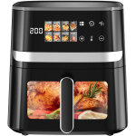 Friteuse � air sans huile, air fryer 7l, 8 programmes, jusqu'� 85% de mati�res grasses en moins, fen�tre ...