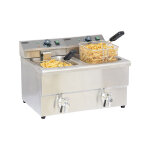 Casselin - friteuse lectrique 2x8l 6500w avec vanne de vidange cfev82