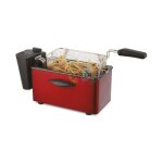 Friteuse  huile avec technologie zone froide, 3, 5 litres, avec rgulateur de temprature, lavable au ...