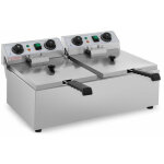 Helloshop26 - friteuse lectrique professionnelle restaurant 2 x 10 litres minuterie