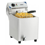 Friteuse professionnelle electrique avec robinet de vidange 7 litres - casselin