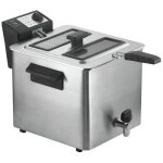 Friteuse rgv fry type 8 / n 8 l simple acier inoxydable noir 3000 w