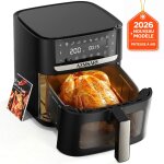 Friteuse sans huile - azmsary - 8. 2 l / 2400 w - maintien au chaud - d�part diff�r� jusqu?� 24 h - recettes ...