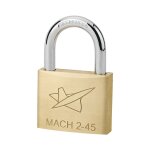 Fth - cadenas mh2 � cl�, corps en laiton et anse en acier c�ment�, base de 45mm, 2 cl�s