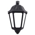 Fumagalli - demi - lanterne murale 'iesse' diffuseur opaque e27 ip55 - noir