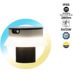 Potelet led solaire 'felice 200' 18cm avec capteur pir - 3 modes