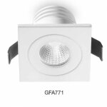 G. e. a. luce - spot encastrable led en aluminium gea led alya gfa771n spot carr� faux plafond moderne ...