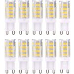 G9 led lampe ampoules, blanc chaud 3000k 5w g9 led ampoule lumiere �quivalent aux ampoules halog�nes ...