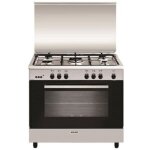 Piano de cuisson � gaz 5 foyers ? br�leur triple couronne 3, 8 kw ? four gaz multifonction 104 l ? classe ...