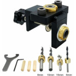 Gabarit de goujonnage kit de gabarit de trou de poche en bois per�age vertical localisateur d�tachable ...