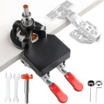 Gabarit de positionnement pour charni�res � double clip invisibles en alliage d'aluminium de 35 mm, outil ...
