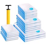 Gabrielle - 20pcs sacs de rangement sous vide + pompe sac de voyage sous vide housse sous vide r�utilisable ...