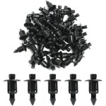 Gabrielle - 50 pi�ces rivet en plastique 6mm v�lo car�nage garniture panneau fixations pinces, clips ...