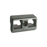 Kintech - g�che sortie de tringle sur dormant pvc - gamme pvc : deceuninck zendow - roto