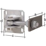 Gah - charni�re 146x60x100x100mm acier brut