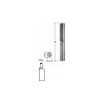 Alberts - charni�re bande - l. 60mm acier brillant - � 6mm gah (par 24)