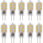 Galozzoit - ampoule led g4 12v, 1w equivalent 10w halogène lampe, pas de scintillement 200lm, blanc chaud ... Galozzoit - ampoule led g4 12v, 1w equivalent 10w halogène lampe, pas de scintillement 200lm, blanc chaud ...