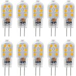 Galozzoit - ampoule led g4 12v, 1w equivalent 10w halog�ne lampe, pas de scintillement 200lm, blanc chaud ...