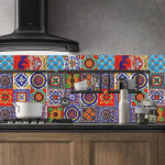 Galozzoit - autocollant en tuile pour salle de bain et cuisine, 24 pcs stickers muraux carrelage adhsif ...