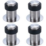 Galozzoit - butoir de porte adh�sif au sol 6 cm en acier inox arr�t de porte but�e porte (lot de 4) - ...