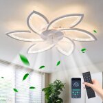 Ganeed - 78 cm ventilateur de plafond avec t�l�commande avec �clairage salon luminaire ventilateur plafonnier ...
