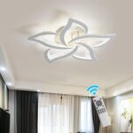 Plafonnier led dimmable, 45w luminaire plafonnier t�l�commande, 3000k - 6500k ?59cm, lampe de plafond ...
