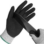 Gant anti coupure, gant huitre la protection de niveau 5 en treillis m�tallique en acier inoxydable convient ...