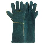 Gants anti - morsures pour animaux de compagnie doublure int�grale en cuir int�gral traitement de soudage ...