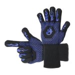 Gants de barbecue jusqu'� 1472 �f, r�sistants aux hautes fum�es, barbecue, mitaines extr�mement r�sistantes ...