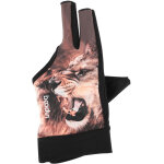 Gant de billard 3 doigts pour adulte unisexe - snooker et pool - marque boodun (marron, taille l)