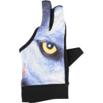 Gant de billard 3 doigts pour adultes unisexes - snooker, pool, gants de tireur (bleu, taille m)