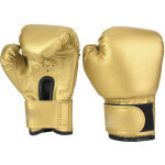 Gants de boxe enfant en cuir pu - paire de mitaines d'entra�nement sac de frappe pour enfants (dor�)