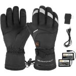 Gants chauffants �lectriques rechargeables - 3 niveaux de chaleur, batterie incluse, compatibles �crans ...
