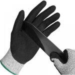 (l) gants anti - coupures, gants pour la d�coupe d'hu�tres, gants de travail de protection pour la d�coupe ...