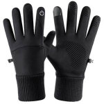 Gants de cyclisme chauds imperm�ables r�sistants au vent pour sports d'hiver, compatibles �cran tactile, ...