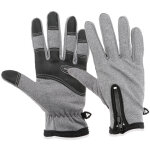 Gants d'escalade et v�lo imperm�ables chauffants unisexes avec �cran tactile
