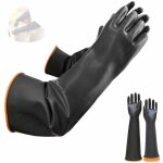 Vurahome - gants en latex gants de protection longs en caoutchouc de s�curit� industrielle r�sistants ...