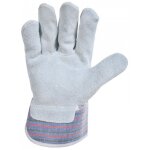 Gant manutention lourde singer taille 10 cuir croute de bovin paume doubl�e manchette caoutchout�e