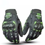 Gants de moto respirants monster energy full finger gants de moto de course tout - terrain - xl