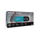 Gants nitrile microflex 93 - 732 taille l boite de 100 ansell